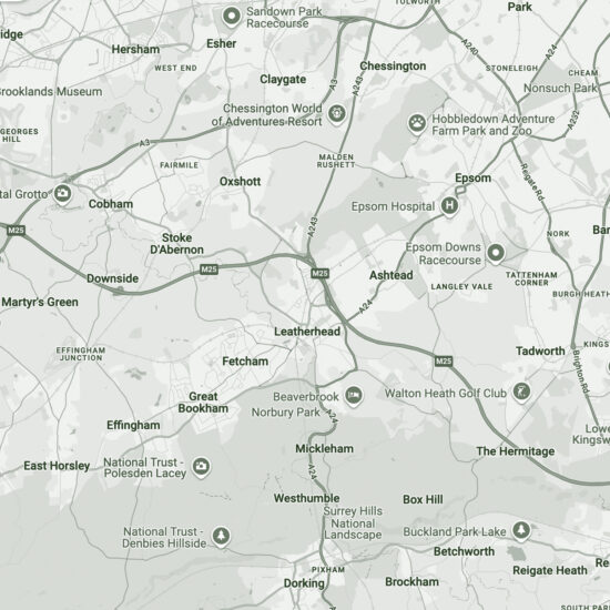map of talking room surrey counselling services area